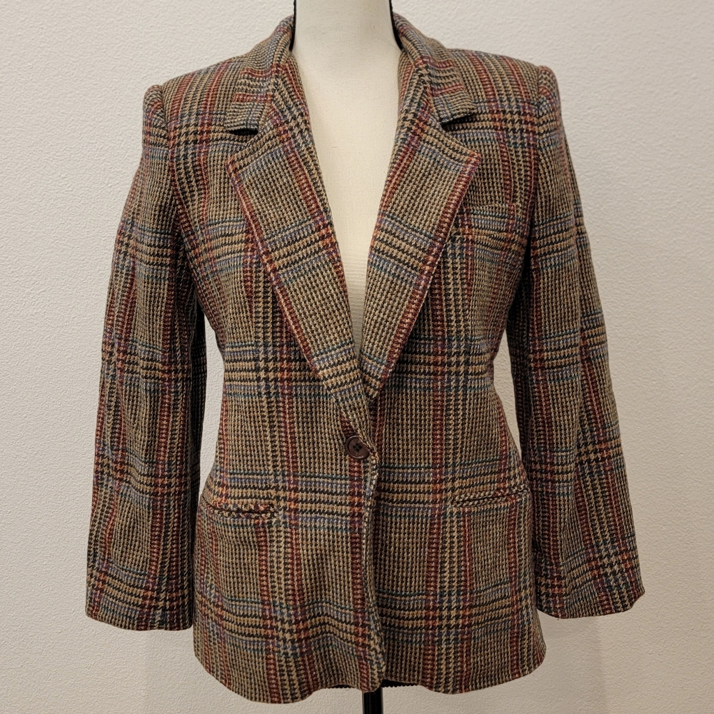 Giorgio Sant'Angelo Plaid Blazer